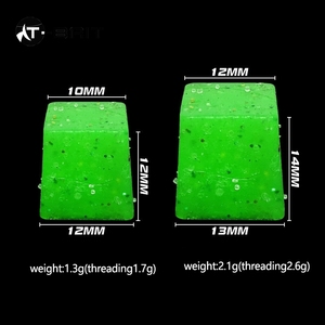 10 cái/túi 1.5g 1.7g 2.1g 2.9g tự làm Xúc xắc mềm mồi Silicone lụa Thu hút handmade Dòng Bass Màn hình câu cá mồi Xúc xắc hình dạng râu ria - Product Image 3