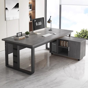 Hiện đại Ergonomic bền L-hình văn phòng bàn thiết lập với chất liệu gỗ cho sử dụng thương mại - Product Image 2