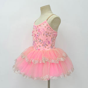 Vestido de Tutú de Ballet Rosa Suave para Niñas, Disfraz de Ballet con Tul Brillante, Diseño de Princesa para Fiestas de Cumpleaños - Product Image 5