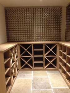 رفوف خشبية لعرض النبيذ مثبتة على الحائط ، رفوف تخزين الخمور في قبو النبيذ ، رفوف خشبية لعرض النبيذ - Product Image 6