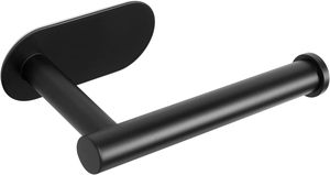 Porte-papier toilette <span class=keywords><strong>noir</strong></span> et or, support mural multifonctionnel pour salle de bain, support pour téléphone, étagère pour rouleau de serviette, accessoires - Product Image 2