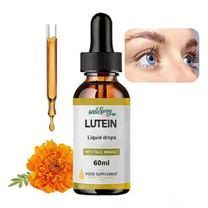 Gouttes oculaires liquides de lutéine en gros, soin des <span class=keywords><strong>yeux</strong></span>, suppléments à base de plantes de souci halal, supplément vitaminique, gouttes liquides de lutéine - Product Image 2