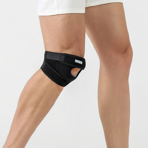 Rodillera Ajustable, Flexible y Transpirable Vilico, <span class=keywords><strong>Rodilleras</strong></span> de Poliéster Negras para Adultos, Logotipo Personalizado, Protección Profesional Deportiva - Product Image 2