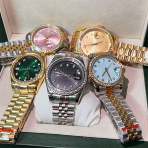 La lunette de Moissanite mécanique pour hommes la plus populaire passe le test de diamant verre de cristal de saphir 8215 montre mécanique automatique - Product Image 1