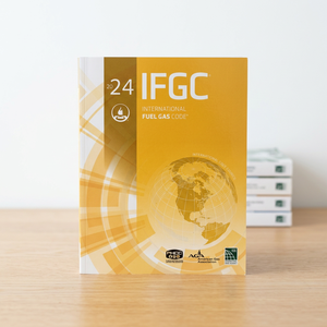 Code international du gaz combustible IFGC 2024, normes de sécurité pour l'installation des systèmes de gaz combustible, haute qualité, 214 pages, format broché - Product Image 1