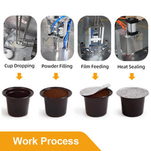 <span class=keywords><strong>Machine</strong></span> de remplissage de thermoscellage de capsules de café <span class=keywords><strong>Nespresso</strong></span>/K cup/vide - Product Image 3