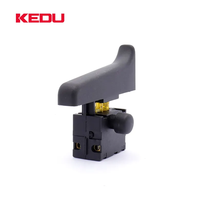 KEDU High Quality HY15DC 250V 12A IP50 Push Button Switch Lock ON Trigger Switch For Round Saw