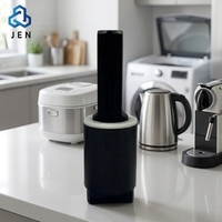 Couvre-couvercles en plastique pour toilettes, cuisinières, bouilloires, machines à laver et machines à café avec charnière et amortisseur de descente lente