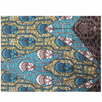 Vente en gros de tissu imprimé à la cire nigériane de haute qualité de 6 verges pour robe de soirée Ankara cire de polyester africain