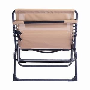 Fourniture d'usine Extérieur Lumière Rouge En Aluminium Pliant Plage Soleil Lit Soleil Chaise Longue Lit Soleil Parasol Chaise Longue Lit - Product Image 4