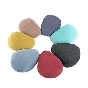TX9199 Boina francesa para hombre al aire libre Newsboy Hat Sunscreen Beret Ivy Cap <span class=keywords><strong>Taxi</strong></span> Flat Top Flat Cotton Bidboy Hat - Product Image 1