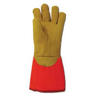 Classe 0 cuir de chèvre protecteur monteur de ligne électrique travail main gants sécurité pour une utilisation avec des gants isolés en caoutchouc travail utilitaire