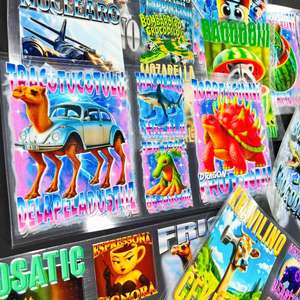 Autocollants d'emballage imprimés UVDTF imperméables et lavables en gros de l'usine chinoise pour fenêtres, portes, carnets, transfert d'impression - Product Image 2