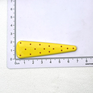 Summer Cheese Yellow Polka Dot Duckbill <b>Clip</b> 12 Cm Plastic Resin Hair <b>Clip</b> For Bangs Casual Style - Product Image 3