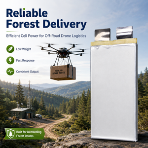 Sel Baterai Pouch 3.7V 52Ah Baterai Drone Tahan Lama Baterai Lithium 33000mAh 400Wh/kg Sel Baterai Drone Logistik Semi-solid State - Product Image 4