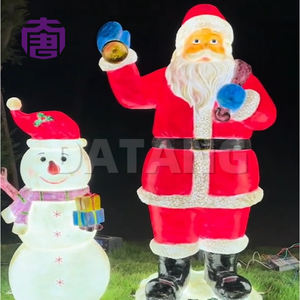Lumières décoratives 3D en fibre de verre imperméables pour extérieur, motif Père Noël, pour Noël, rue et jardin, indice de protection IP65, pour parc/jardin - Product Image 3