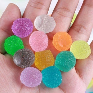 Pacquet de Matériaux pour Slime : Bonbons de Sable en Plastique, 12 Couleurs, pour DIY, Accessoires pour Cheveux Faits Main, Remplissage de Slime, Boules de Sucre - Product Image 1