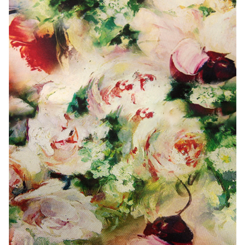 Ткани из 100% натурального шелка с цифровым принтом и цветочным узором на заказ