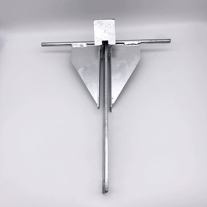 L'immersion chaude Offre Spéciale d'acier au carbone d'accessoires de yacht de bateau a galvanisé l'ancre 2.5KGS Danforth - Product Image 2