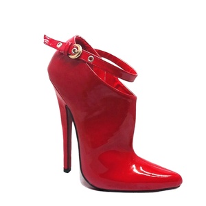 Stivali da donna di <span class=keywords><strong>nuovo</strong></span> <span class=keywords><strong>design</strong></span> plus size 7 pollici stivaletti con tacco basso scarpe da donna con pompa scarpe da ballo da night club per donna - Product Image 1