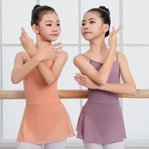 Thời trang khiêu vũ ba lê leotards với váy khiêu vũ và quần múa ba lê cho cô gái Toddler Ballerina Dance DRESS Set