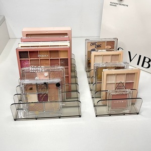 กล่องเก็บอายแชโดว์ ชั้นวางเครื่องสำอางแบบตั้งโต๊ะ โปร่งใส สำหรับจัดเก็บเครื่องสำอาง แป้งพัฟ - Product Image 4