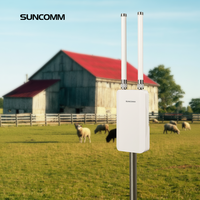 Punto de Acceso Exterior WiFi 6 de Doble Banda SUNCOMM AP3000G, Alimentado por PoE, hasta 128 Usuarios, Implementación Flexible para Comunidades/Campus