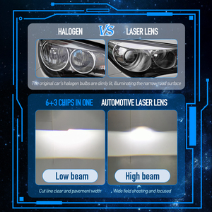 Lentille de projecteur LED laser Bi LED de qualité stable 140W 3570 CHIPS LP11 3 pouces pour H4 <span class=keywords><strong>H7</strong></span> 9005 9006 H11 - Product Image 3