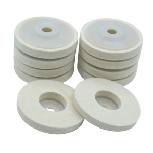 Disque abrasif en feutre <span class=keywords><strong>de</strong></span> <span class=keywords><strong>laine</strong></span> blanche TGS pour le polissage <span class=keywords><strong>de</strong></span> l'acier inoxydable et le ponçage des sols en béton - Product Image 1