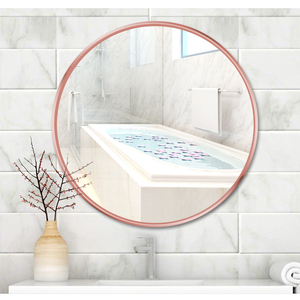 Tùy Chỉnh Sang Trọng Lớn Trang Trí Cổ Baroque Sắt Khung Tường Gương Hiện Đại Sang Trọng Hợp Kim Nhôm Khung Vàng Cho Khách Kính - Product Image 4