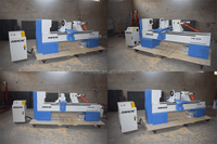Tour CNC automatique de haute précision pour le bois, 110V 3500W-9000W, 4 outils ATC, pour la fabrication de bols et le tournage de broches