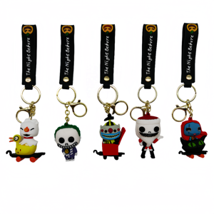 Tùy chỉnh 3D Móc khóa cao su mềm nhân vật hoạt hình dễ thương móc khóa <span class=keywords><strong>PVC</strong></span> nhà máy được thiết kế hoạt hình búp bê hoạt hình móc khóa - Product Image 1