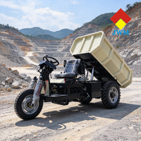 Mini-dumper diesel 2,5T avec moteur Changchai 24HP, Henan Machinery, pour le transport lourd dans les zones minières de Colombie