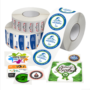 Rouleau d'autocollants imperméables EU, étiquettes personnalisées pour bouteilles, étiquettes synthétiques en plastique autocollantes, étiquettes imprimées personnalisées de haute qualité - Product Image 1