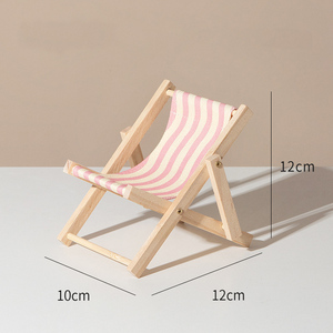 Conception mignonne chaise de plage support de téléphone portable différents styles support de téléphone de table support de téléphone portable en bois - Product Image 6