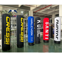 Colonnes gonflables publicitaires personnalisées à montage rapide et étanches pour salons professionnels d'entreprises