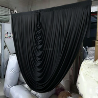 Voilages baroques préfabriqués en soie de lait, 50 couleurs, blanc, sur mesure, pour décorations de mariage