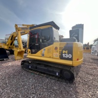 Excavatrice Komatsu PC130 d'occasion du Japon, adaptée aux machines agricoles, à vendre