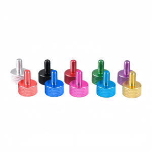 Aluminium-Legierung Handdrehbare Farbige Schraubstifte zur Anpassung von Computergehäusen und DIY-Werkzeuge Runde Rändelschrauben. - Product Image 1