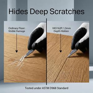 Suelo de Roble Termotratado con Diseño de Espina de Pescado de 690x127 mm, Capa de Seguridad, Diseño Ecológico para Centros de Aprendizaje, Uso en Exteriores y Salas de Estar - Product Image 1