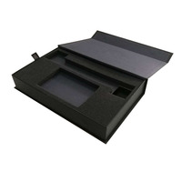 Boîte en carton personnalisée de haute qualité avec logo, doublure en éponge écologique, estampage à chaud, impression sérigraphique, pour cartes VIP et cadeaux