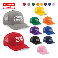 Gorra de béisbol clásica y moderna Ujoy a precio de fábrica, gorra de malla con parche bordado personalizado, gorra trucker de malla de 6 paneles ajustada