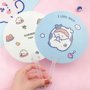Summer in Season Customized CMYK Printing for Promotion advertising PP Hand Fan