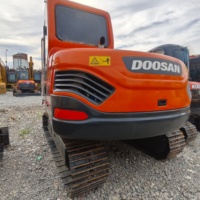 Excavadoras Usadas Originales Doosan DX75 DX75-9C DX75LC-9C de 7 Toneladas, Miniexcavadoras Usadas de 7.5 Toneladas con Motor, Bomba, Engranajes y Sistema Hidráulico