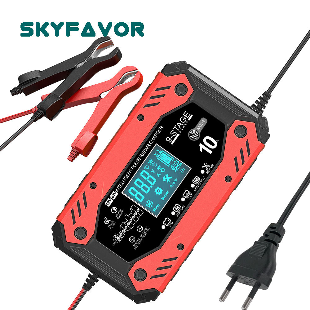 Truck Motorcycle Car Battery Charger 12V 10A 24V 5A Universal