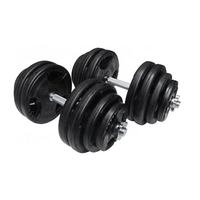 Haltères réglables universels de marque SQ en ciment et sable, 1-20 kg, avec logo personnalisé, équipement de gym, poids libres, utilisation universelle, vente en gros