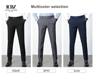 <span class=keywords><strong>Jeans</strong></span> con tasca laterale grigiuta pantaloni da jogging formali <span class=keywords><strong>Chino</strong></span> pantaloni e pantaloni Casual taglie forti da uomo - Product Image 3