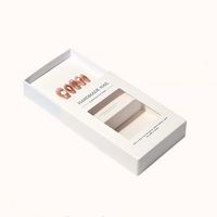 Nouvelle boîte de tiroir de bijoux d'ongles à presser de luxe avec boîtes de papier à fenêtre transparente