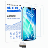 Protection d'écran personnalisée en TPU/EPU Hydrogel pour téléphones mobiles Samsung, film mat HD anti-lumière bleue pour iPhone 15 16 17 Pro Max