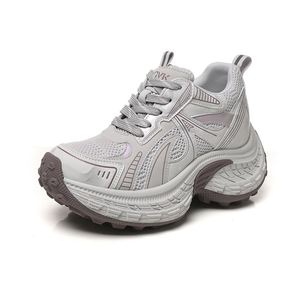Zapatillas Deportivas Ligeras y Transpirables para Mujer, Primavera 2026, Suela Gruesa, Aumentan la Estatura, Estilo Retro, con Cordones - Product Image 2